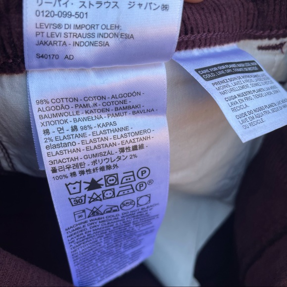 🆕 Levi's Ribcage Bootcut Boot Cut Corduroy Pants - Picture 13 of 14